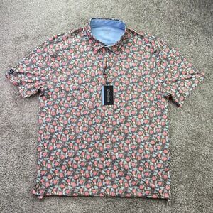 Good Good Golf Men's Size XL "Through The Green" Golf Polo All Over Pattern NEW